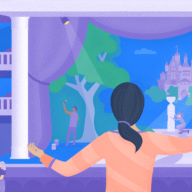 Illustration of a project owner, depicted as the conductor or an orchestra